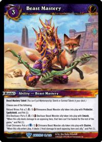 warcraft tcg war of the ancients beast mastery