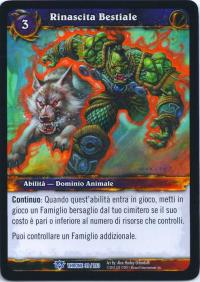 warcraft tcg throne of the tides italian bestial revival italian