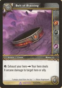 warcraft tcg crafted cards belt of blasting