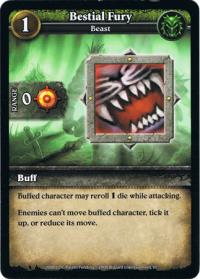 wow minis core action cards bestial fury