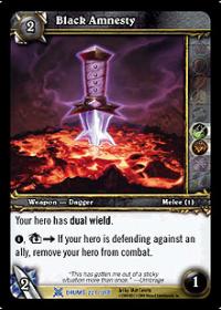 warcraft tcg drums of war black amnesty