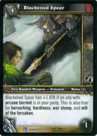 warcraft tcg fields of honor blackened spear