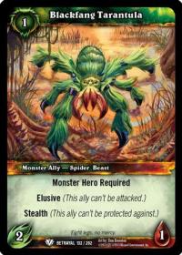 warcraft tcg betrayal of the guardian blackfang tarantula