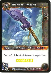 warcraft tcg war of the elements blacksoul polearm