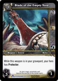 warcraft tcg scourgewar blade of the empty void