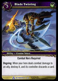 warcraft tcg servants of betrayer blade twisting