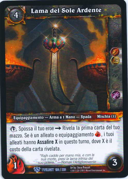 Blade of the Burning Sun (Italian)