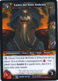 warcraft tcg twilight of dragons foreign blade of the burning sun italian