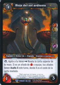 warcraft tcg twilight of dragons foreign blade of the burning sun spanish