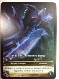 warcraft tcg extended art blade of unquenched thirst ea