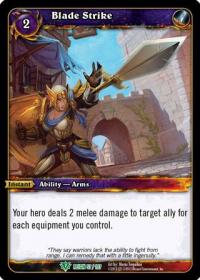 warcraft tcg reign of fire blade strike