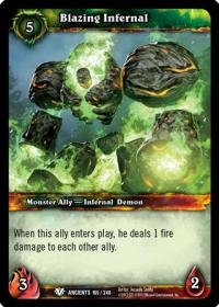 warcraft tcg war of the ancients blazing infernal