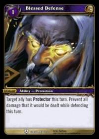 warcraft tcg icecrown citadel blessed defense alternate art