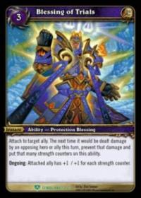 warcraft tcg icecrown citadel blessing of trials alternate art