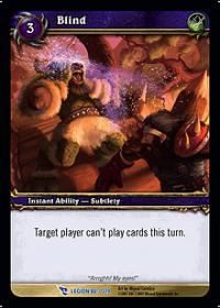 warcraft tcg march of legion blind