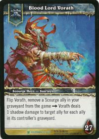 warcraft tcg foil hero cards blood lord vorath foil hero