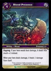 warcraft tcg death knight starter blood presence