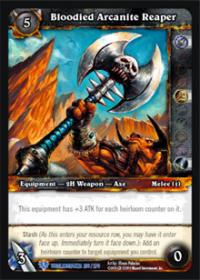 warcraft tcg worldbreaker bloodied arcanite reaper