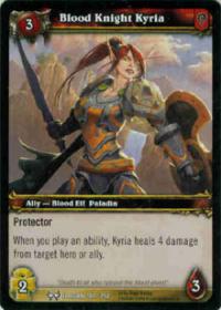 warcraft tcg archives blood knight kyria foil