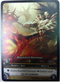 warcraft tcg extended art bloodskull destroyer ea