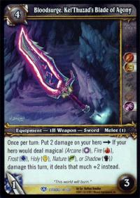 warcraft tcg icecrown citadel bloodsurge kel thuzad s blade of agony