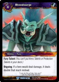 warcraft tcg throne of the tides bloodsurge