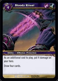 warcraft tcg archives bloody ritual foil