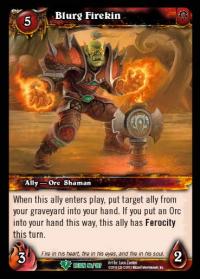 warcraft tcg reign of fire blurg firekin