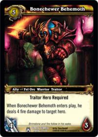 warcraft tcg black temple bonechewer behemoth