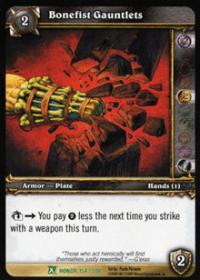 warcraft tcg archives bonefist gauntlets foil