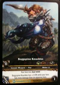 warcraft tcg extended art boggspine knuckles ea