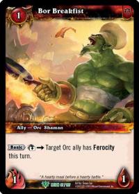 warcraft tcg reign of fire bor breakfist