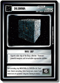 star trek 1e reflections 1 borg ship foil