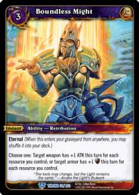 warcraft tcg throne of the tides boundless might