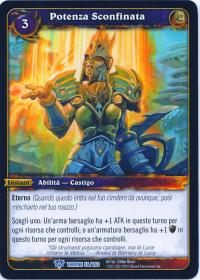 warcraft tcg throne of the tides italian boundless might italian