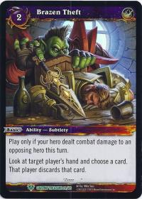 warcraft tcg caverns of time brazen theft