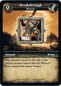 wow minis core action cards breakthrough