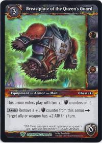 warcraft tcg caverns of time breastplate of the queen s guard