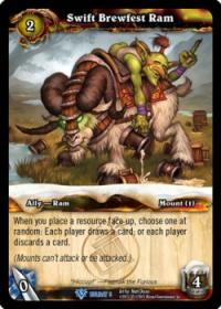 warcraft tcg foil and promo cards swift brewfest ram