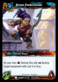 warcraft tcg war of the elements brimi tinkerblade