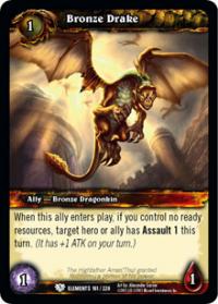 warcraft tcg war of the elements bronze drake