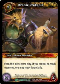 warcraft tcg war of the elements bronze drakonid