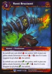 warcraft tcg twilight of dragons foreign burning winds italian