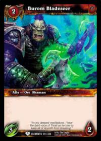 warcraft tcg war of the elements burom bladeseer