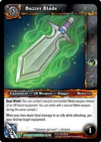 warcraft tcg dungeon deck treasure buzzer blade