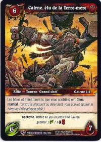 warcraft tcg worldbreaker foreign cairne earthmother s chosen french