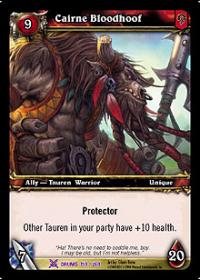 warcraft tcg drums of war cairne bloodhoof