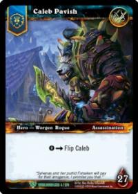 warcraft tcg foil hero cards caleb pavish foil hero