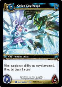 warcraft tcg fires of outland celee cogfreeze