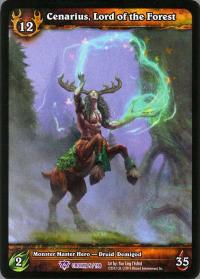 warcraft tcg crown of the heavens cenarius lord of the forest extended art